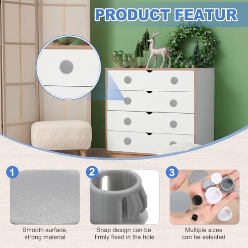 Protector de suelo para sillas de mesa con tapón redondo de plástico negro 5
