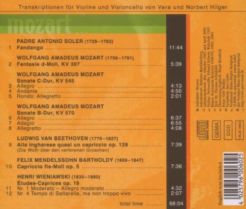 Miniatura 2 de Transcriptions for Vioin & Cello