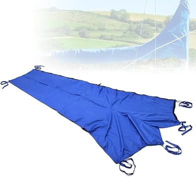 Dustproof Thicken 420D Oxford Fabric Boat Cover - Mainsail Boom Cover - Anti UV Anti Scratch Sailboat - Windproof Waterproof Sunshade Sail Stack Packs 10-11 FT