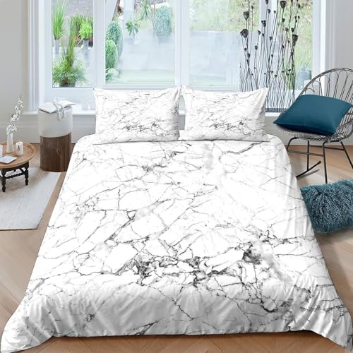 Housse de couette microfibre de qualité supérieure effet marbre 3D