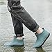 JYSwoshoe Men's Ankle Rain Boots Waterproof Chelsea Boots Fashion Slip-On Rubber Short Rain Boots For Men Outdoor Work Shoes Garden Boot for Men Mud Working Farming Fishing