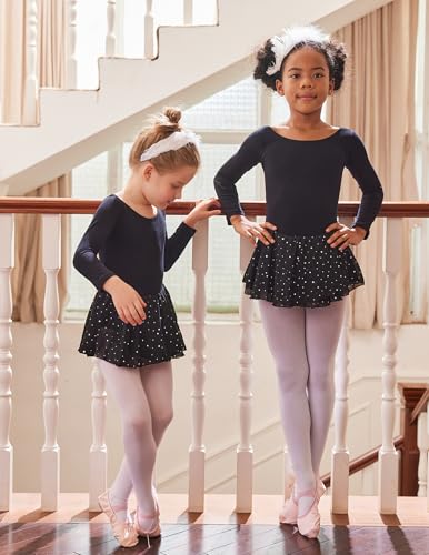 Image of Arshiner Kids Girls Classic Long Sleeve Leotard Dance Ballet Dress