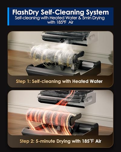 Image of Tineco Floor One Switch S6 Stretch Breeze Wet Dry Vacuum Cleaners, Floor Cleaner Mop 2-in-1 Cordless Vacuum for Multi-Surface, 20kPa Suction, Anti-Tangle Design, Flashdry Self-Cleaning, 180 Lay-Flat