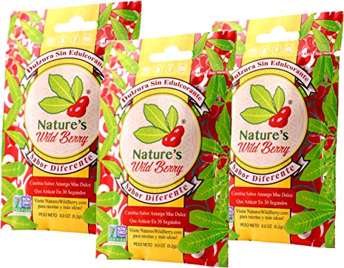 Paquete de Prueba | Hasta 6 Porciones ~ 20 Minutos Cada Uno | EL PRECIO MÁS BAJO PARA PROBAR QUE SE ADAPTA A SU ESTILO DE VIDA | Nature's Wild Berry - Baya que Cambia El Sabor aka 