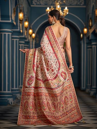 Image of SWORNOF Womens Kanjivaram Banarasi Silk Saree Kanchipuram Patola saree