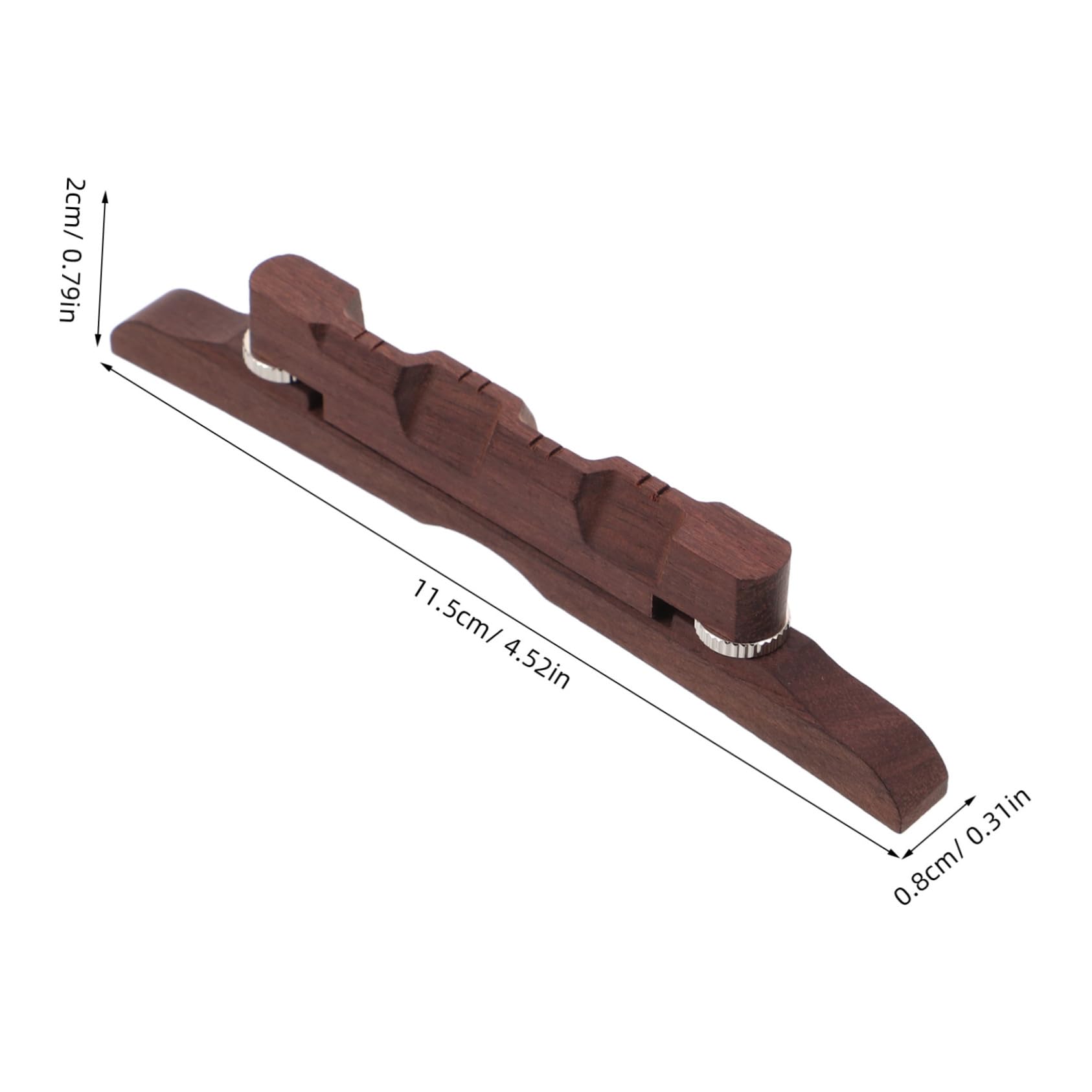 Generic Rosewood Mandolin Bridge for Guitar Durable Acoustic Tailpiece Enhancing Playability for Performances Practice and Recording Solves Tuning Issues for Smooth Music Experience