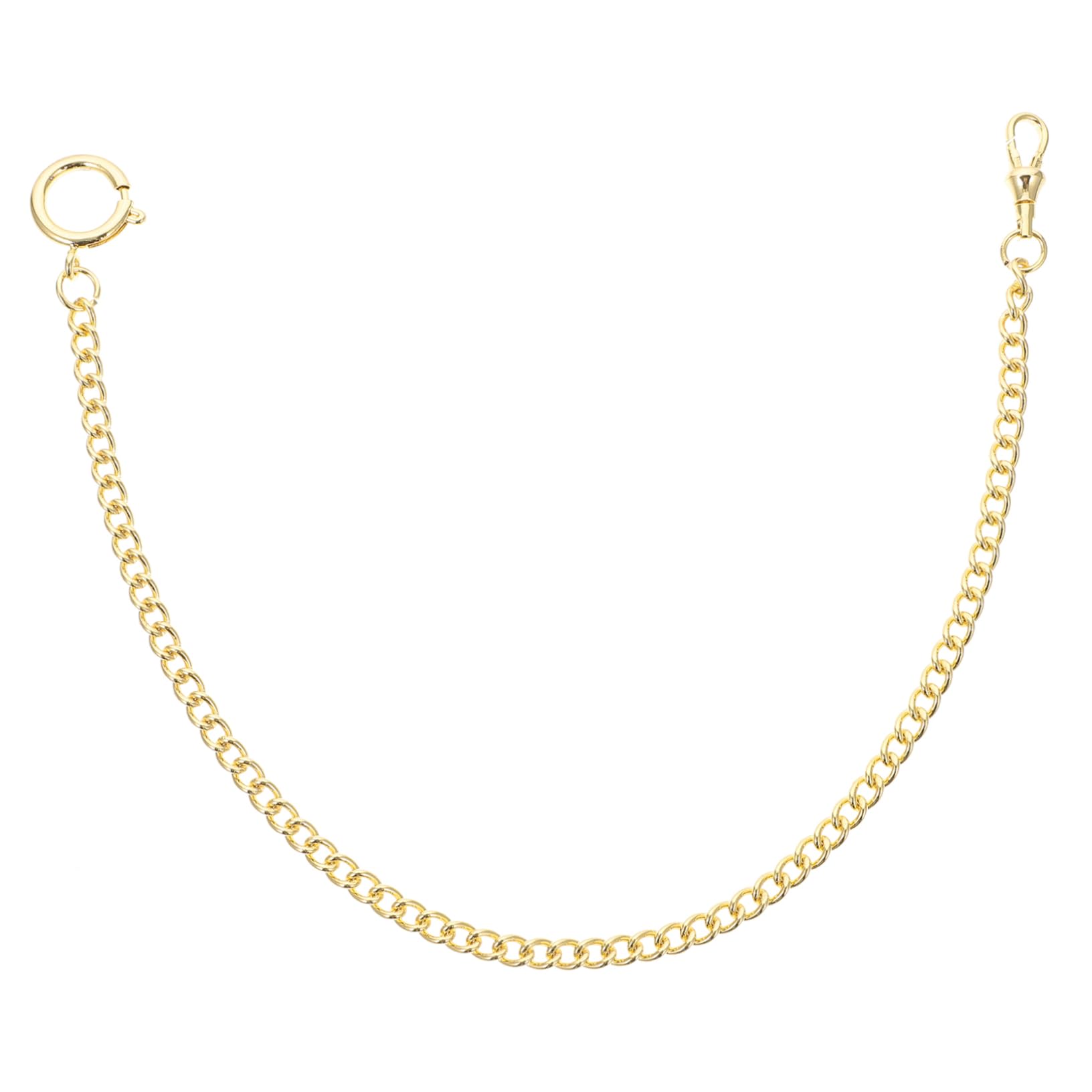 PartyKindom Elegant Metal Necklace Chain Wallet Buckle Watch Chain for Men Women Fashion Jeans