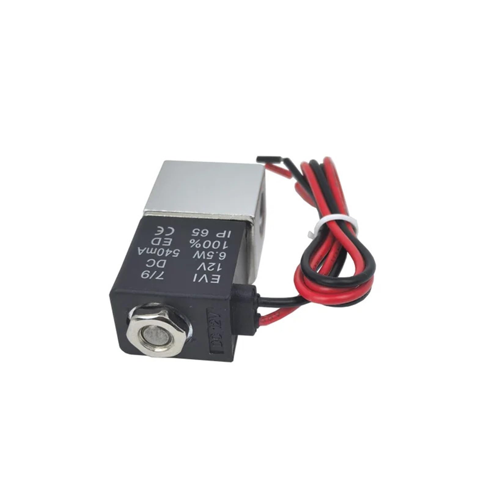 Électrovanne pneumatique normalement fermée en aluminium étanche 24V DC filetage 1/4