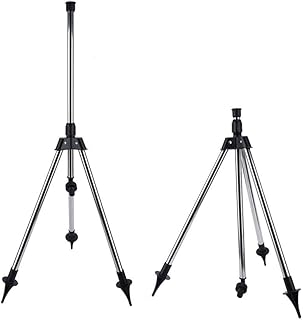 Cabeça de aspersão de impacto na base de tripé, tripé para irrigação de irrigação, suporte de tripé ajustável G1/2" para irrigação de irrigação, altura ajustável 57,5-90 cm para jardinagem doméstica no quintal