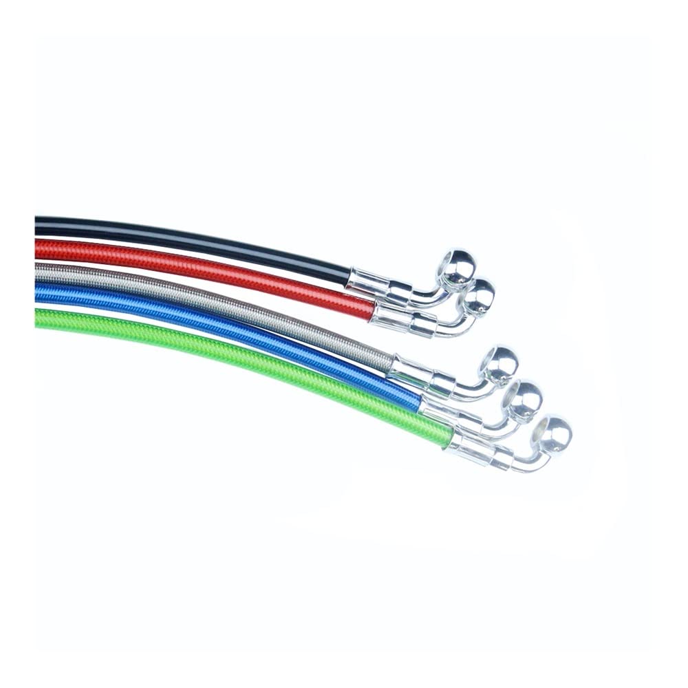 Motorrad-Brems- und Kupplungsleitung, Kupplungsölschlauch, 400 bis 2200 mm, 90-28 Grad, Motorrad-Bremsschlauch, Stahlflex-Hydraulikverstärkung