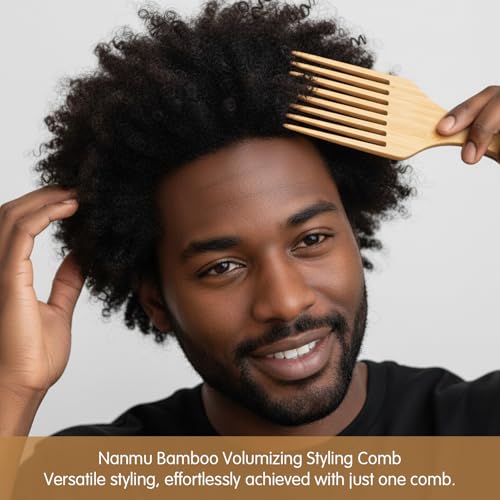 Set de 4 Peines de Madera para Cabello y Barba miniatura 4