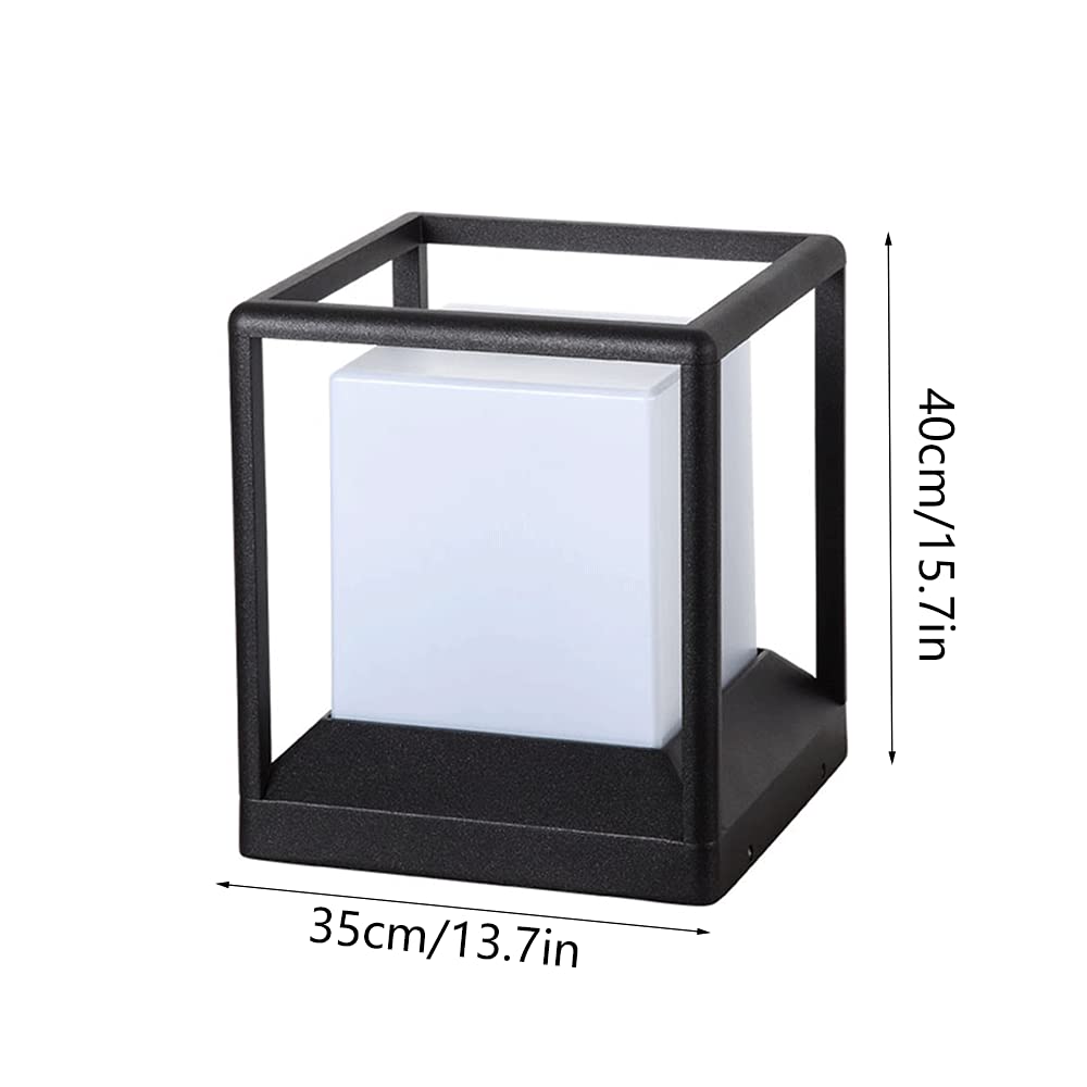 CHENKUI IP54 Wodoodporne Lampy Słupkowe Zewnętrzne Oświetlenie Garażowe Aluminium PC Klosz Post Head Light E27 Base Pier Mount Oprawa Oświetleniowa Do Zewnętrznego Domu Ganek Patio Na Zewnątrz Pokładu