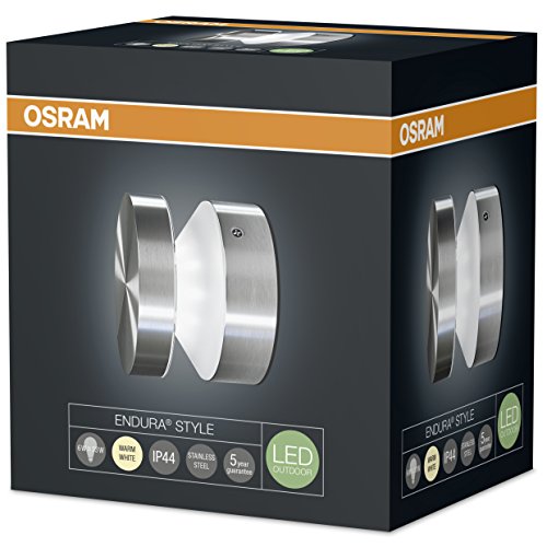 Osram LED nástěnné a stropní svítidlo, svítidlo pro venkovní použití, teplá bílá, 102,0 mm x 87,0 mm, Cylinder ve stylu Endura