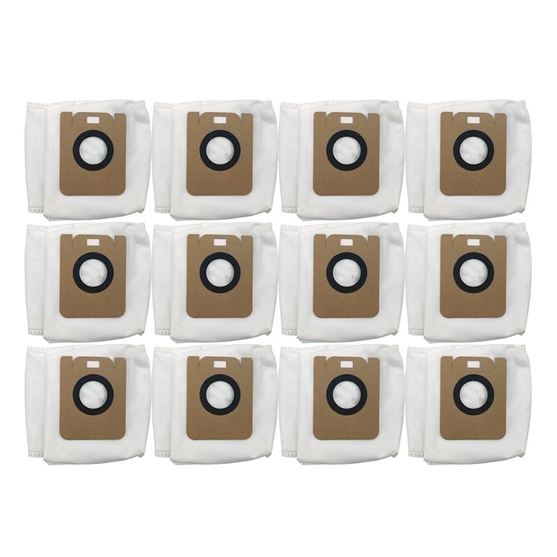 Bolsas de aspiradora, bolsa de repuesto for aspiradora, cepillo principal, paño de fregona, compatible con Dreame Bot D10 Plus (RLS3D)(20PCS)