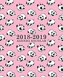  Agenda escolar 2018-2019: 190 x 235 mm: Agenda 2018-2019 semana vista español: 160 g/m²: Agenda semanal 12 meses: Panda osos en rosa