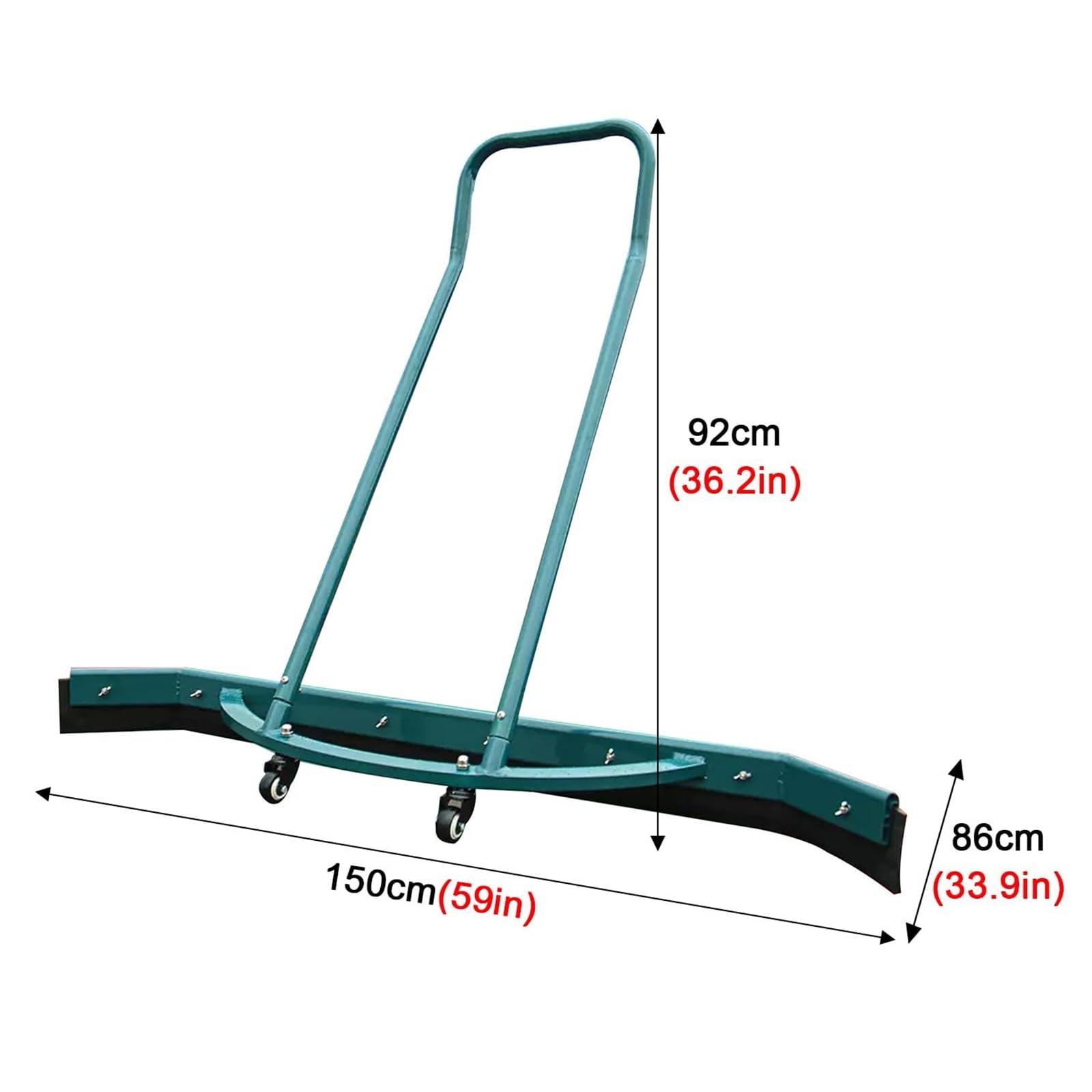 Limpiaparabrisas para canchas de Tenis, Equipo de Limpieza de Locales, Empujador de Agua para Pisos de aleación de Aluminio, Canchas, Parques Infantiles, Barredora de Agua para garajes