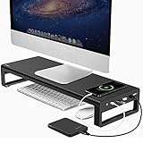 ♥【Effektive Monitorerhöhung】Verringern Sie die Belastung von Augen und Nacken und fördern Sie eine gute Körperhaltung, um die Arbeit an Ihrem Computer zu vereinfachen. Diese Funktion ist ideal für Privatanwender, Schüler und Studenten geeignet und bietet mehr Komfort sowie mehr Platz für Computerzubehör.