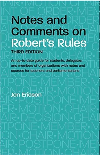 Notes and Comments on Robert's Rules view 2