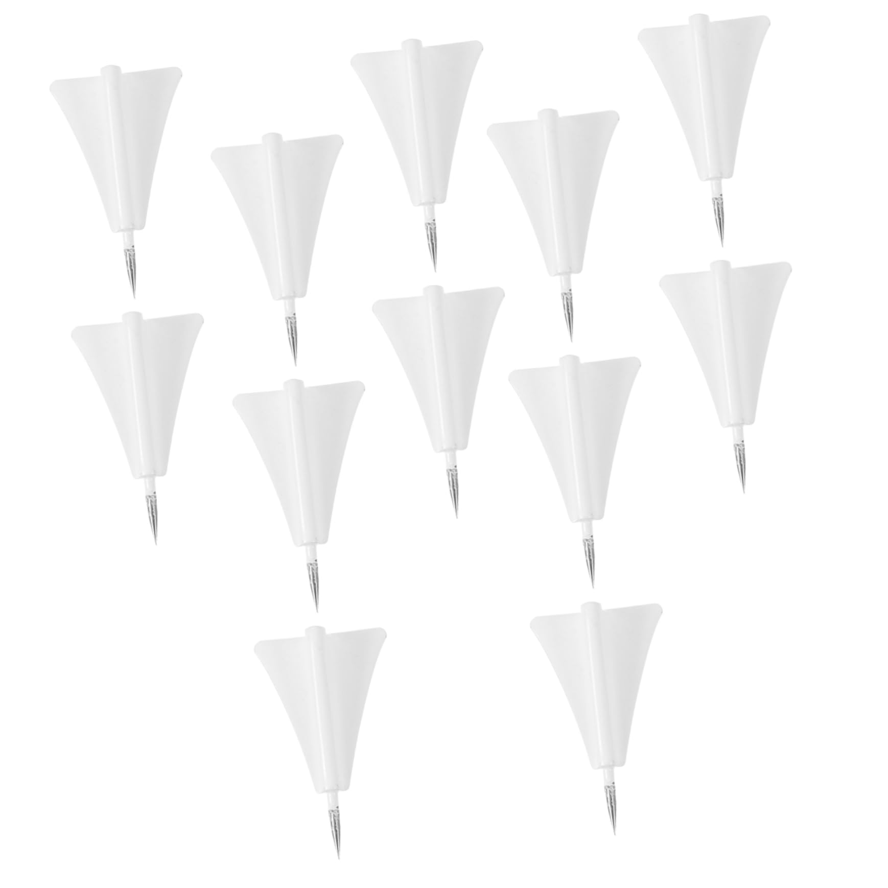 Veemoon 5 Boîtes Punaise d'avion en métal punaises Feutrine goupille Feutre Carte décorations de la Planche en liège épingles Accessoires pour Tableaux en liège Poussoir Blanche