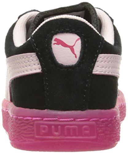 PUMA Suede LFS Iced Kids Sneaker (Toddler), Puma Black-Pink Dogwood-Beetroot Purple, 4 M US Toddler3