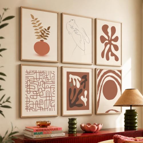 Image of kotart Boho Theme Digital Painting for Wall Decoration - Minimal Wall Art Prints for Living Room Bedroom Office Room Decor (10X13 INCH, J)
