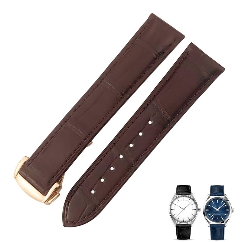 Bracelet montre cuir crocodile 22mm pour remplacer votre bracelet