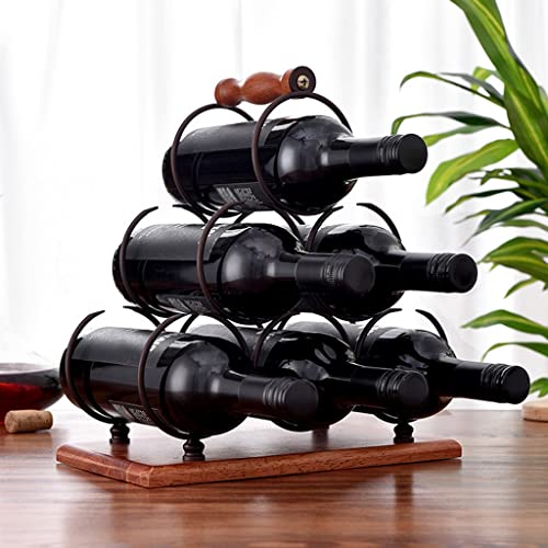 Soporte para botellas de vino para 6 botellas en pirámide miniatura 6