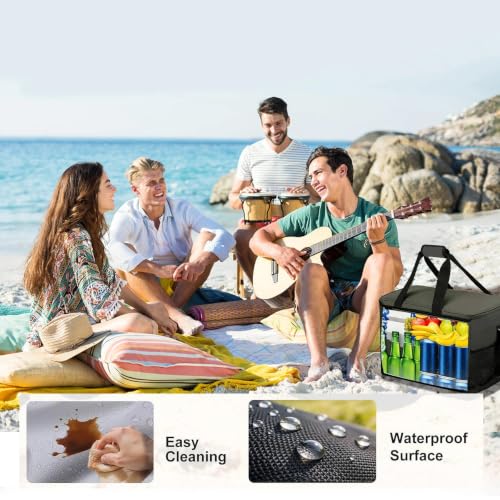 Image of Backpack Cooler Insulated Leakproof, Soft Cooler for Outdoor Camping Hiking
