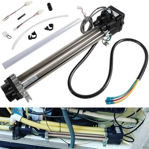 Barrel Stove Pool Heater Insights That Will Surprise You 7 Camoo 26-C3160-2S Double-Barrel Low-Flow Heater Assembly 4.0KW for Watkins/Hot Spring/Tiger River/Hot Spot/Caldera/Laing tri-Bend Heater, 1.0/4.0KW 120/240 Volt, Replace C3160-2S, 73039, 73791, Black