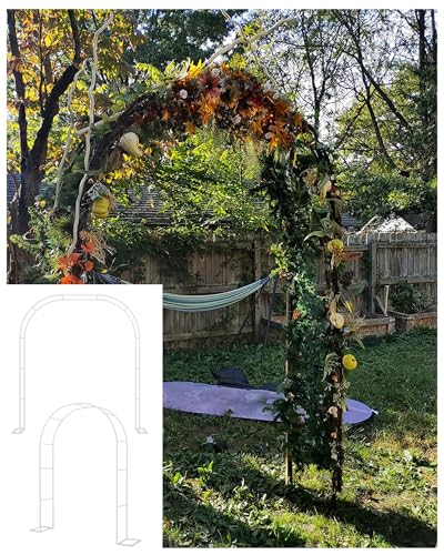 Tonnelle de jardin en acier assemblage libre avec arche de jardin en métal