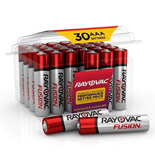 Rayovac Fusion AAA Batteries, Premium Alkaline Triple A Batteries (30 Battery Count)
