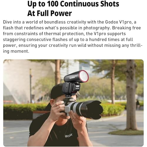Image of Godox V1 Pro O V1Pro O Round Head Camera Flash for Olympus Panasonic Flash