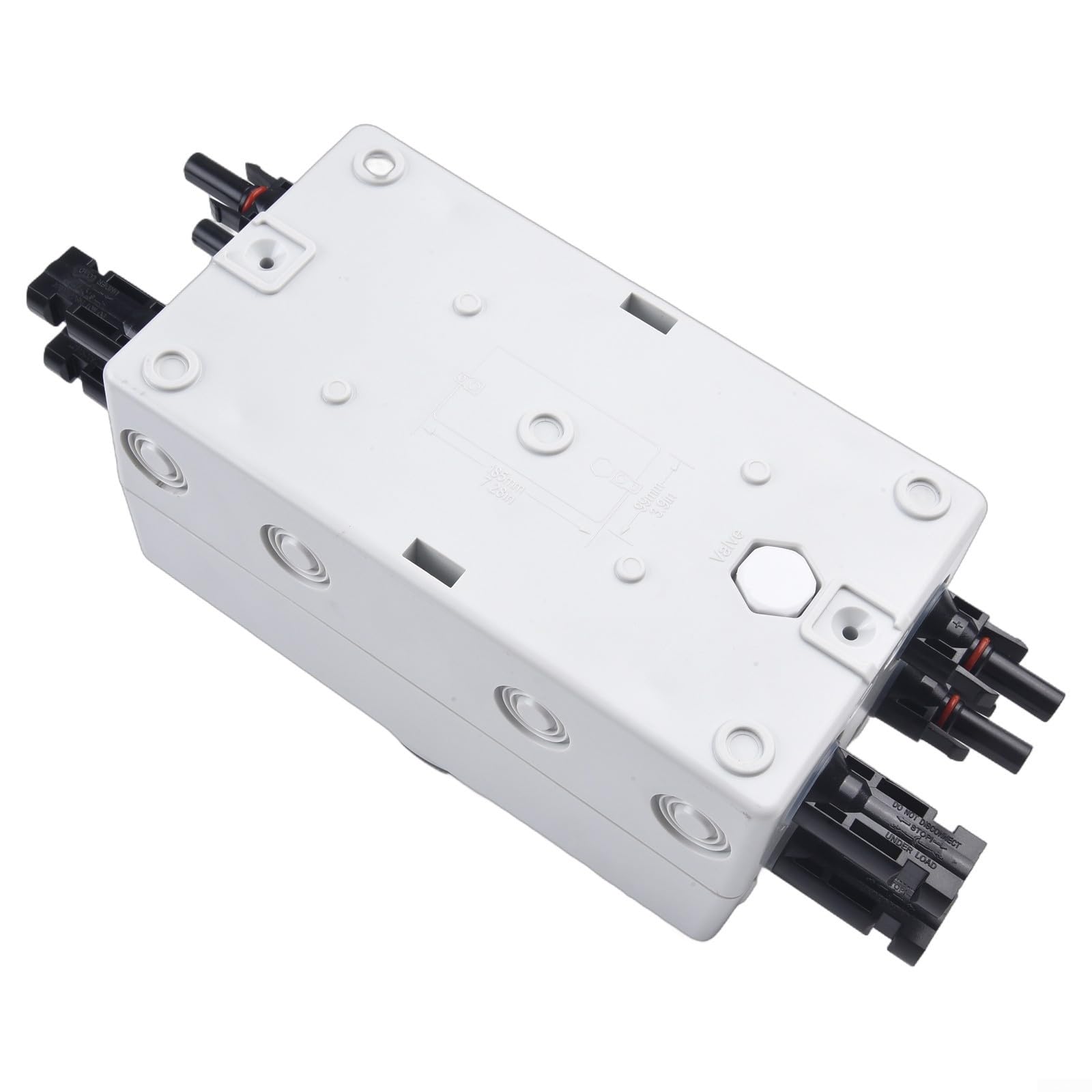 3 interruptores de desconexión de 2 A 1000 V CC PV CC de 4 polos, clasificación IP66 para interrupción manual de circuito en sistemas solares y de almacenamiento de baterías