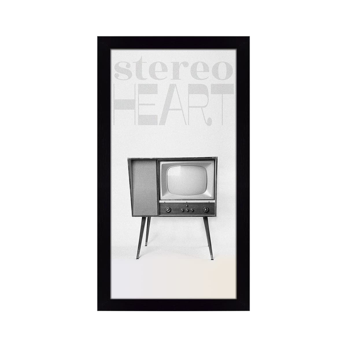 Ritwika's Minimal Abstract Wall Art Of 90s Nostalgic Box TV Artwork With Frame | Perfect for Home and Office Decor | Size 7.5 x 13.5 Inch, Set of 1 (08 - OLD TV)