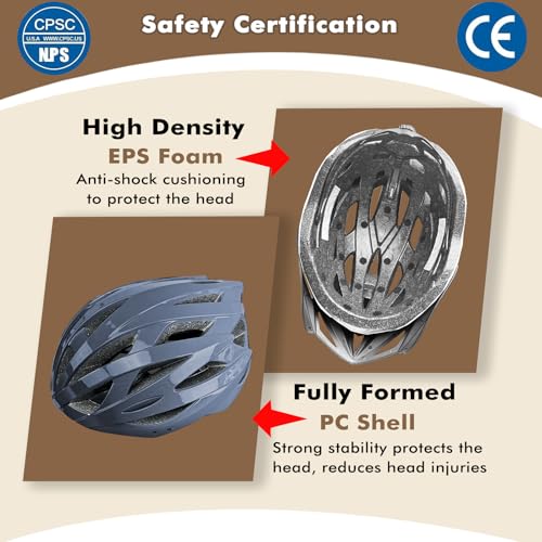 Road Bike Helmet Adult Men & Women, Adjustable Lightweight