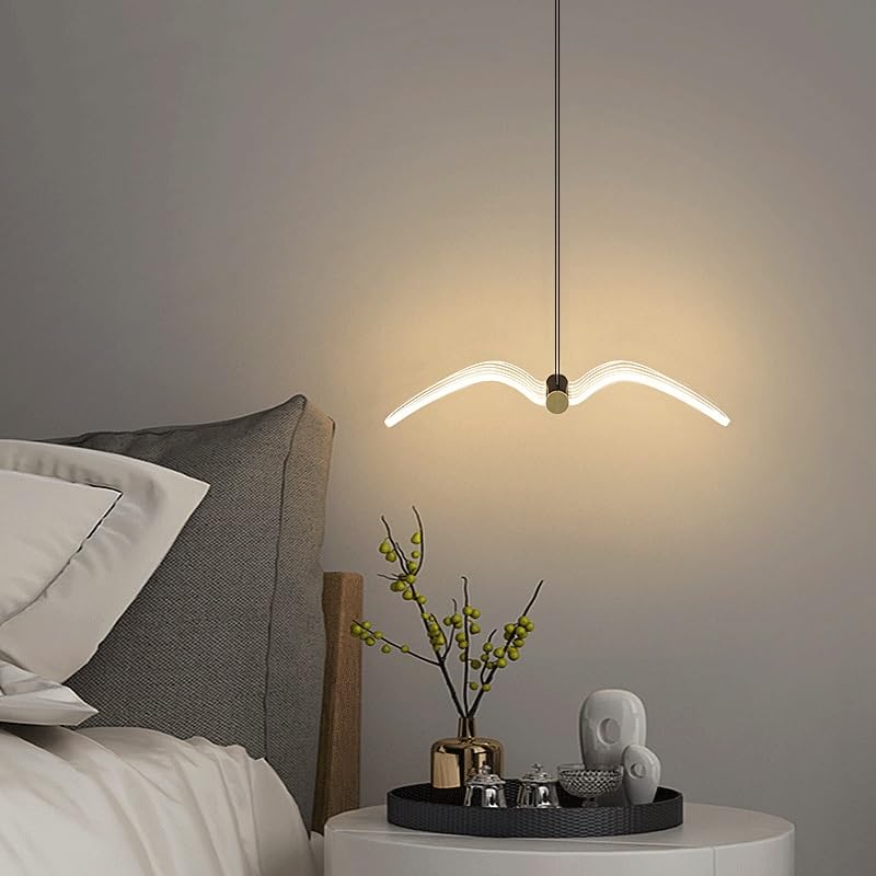 Lampe suspendue nordique simple pour une ambiance chaleureuse de chambre