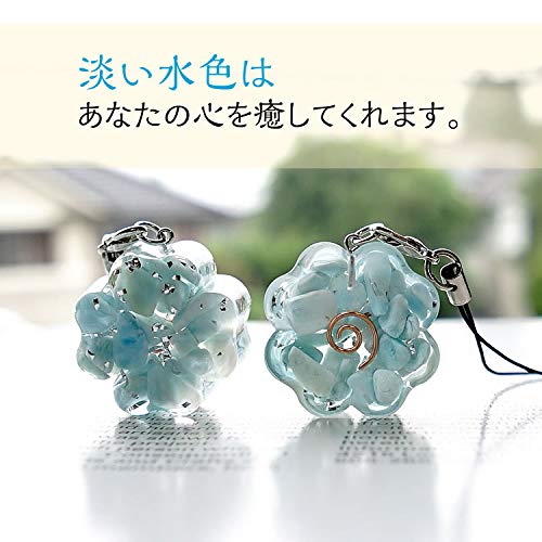 Amazon | ブルーコーン オルゴナイト ラリマー クローバー 花 癒し