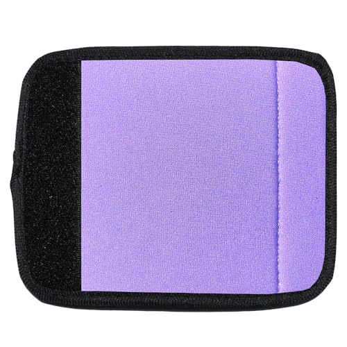 Image of Neoprene Luggage Handle Wraps for Suitcases Bright Color Luggage Tags /Handle Wraps /Handle Covers-Violet
