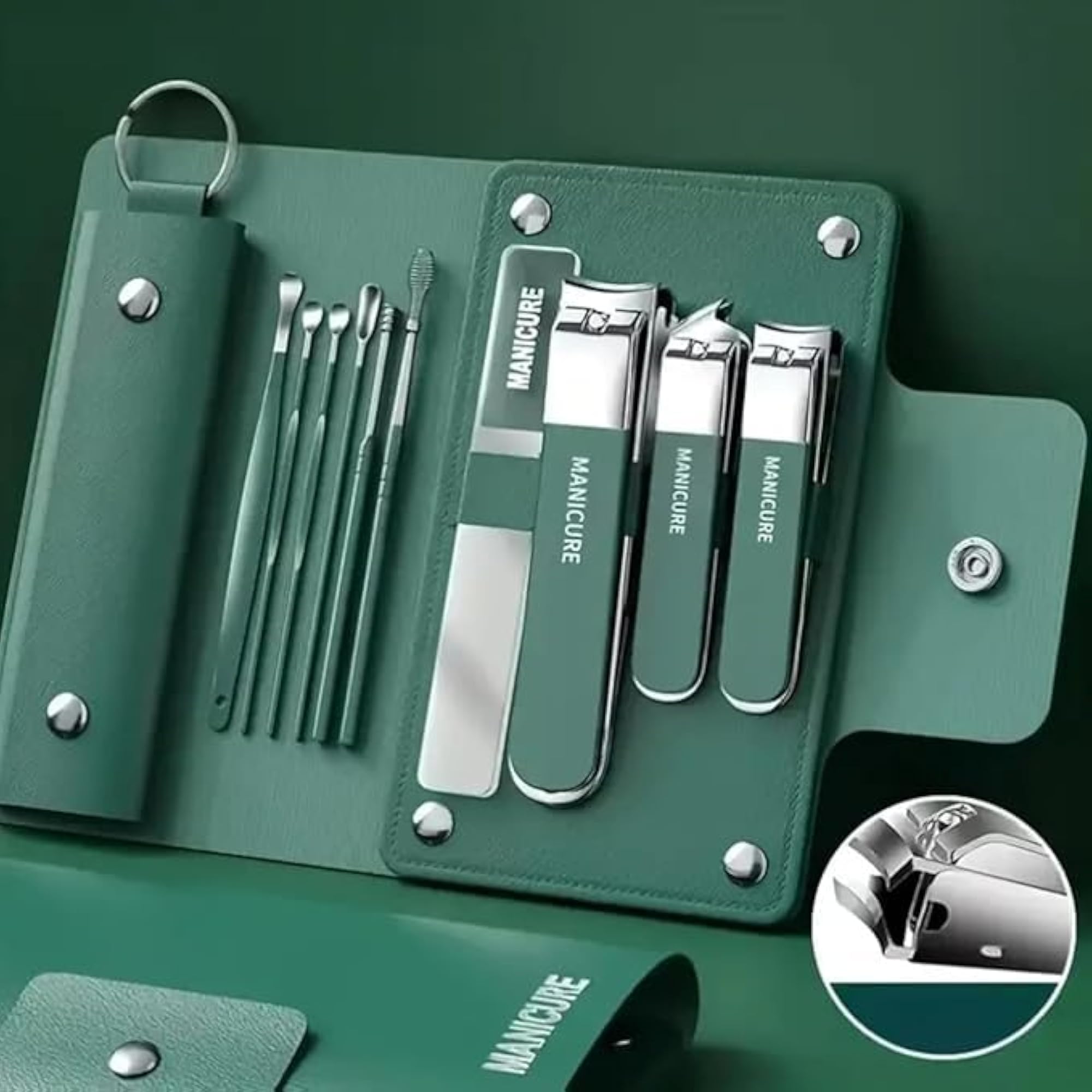 10-in-1 Professional Manicure and Pedicure Kit, Nail Clipper Set