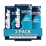 Gillette Antiperspirant Deodorant for Men, Clinical Clear Gel, Cool Wave, 72 Hr. Sweat Protection,...