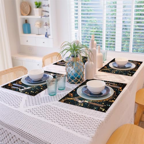 Set de table résistant à la chaleur lavable pour protéger le bois - 8