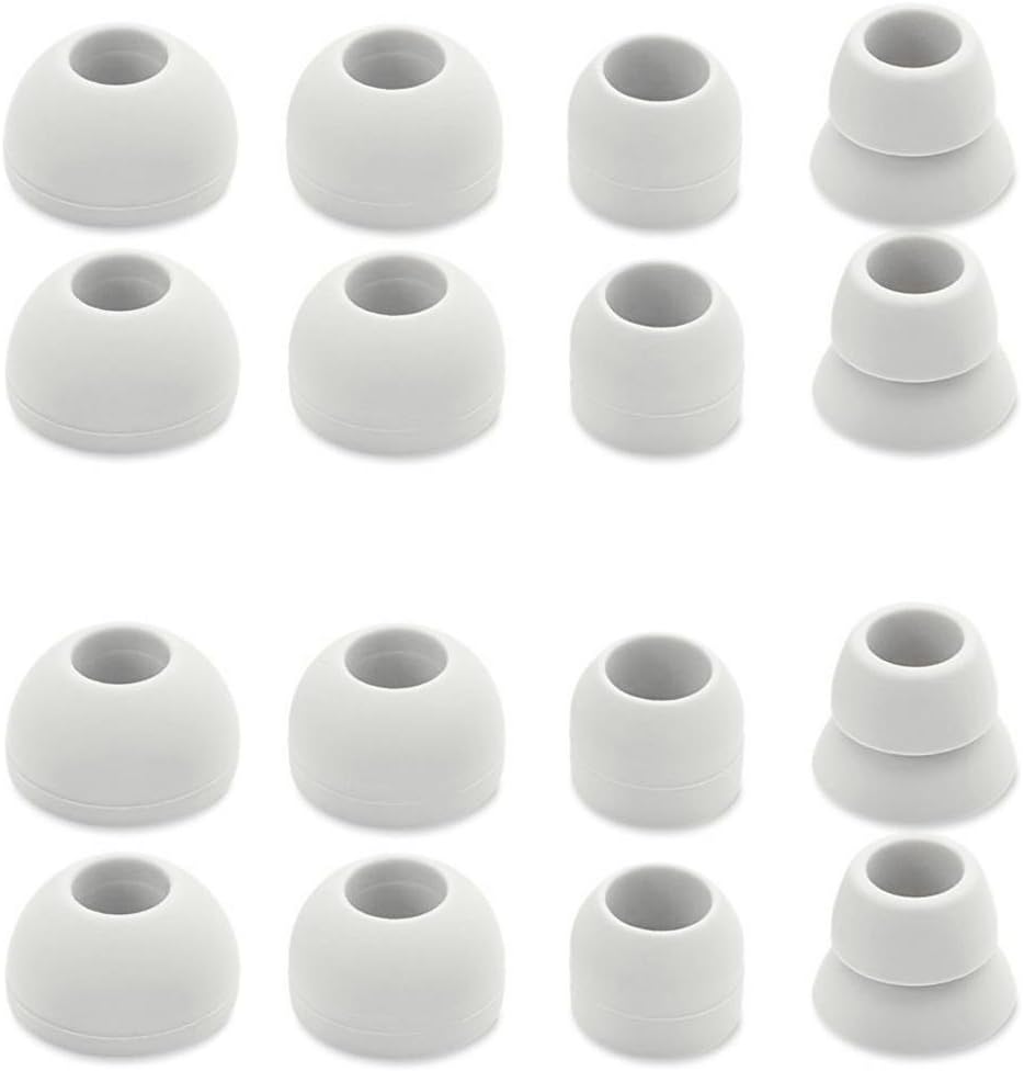 16 Pieces Replacement Earpads Eartips Teemade Earbuds Eargels for Powerbeats 1, Powerbeats 2, Powerbeats 3,Beats Wireless Stereo Earphones by Dr.Dre (Grey)
