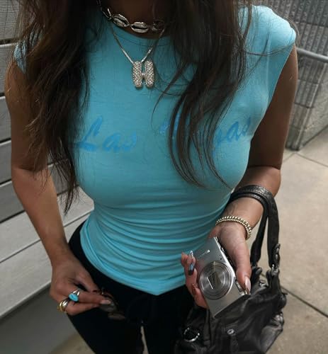 Bubble Letter Necklace, 14k Gold/Silver Balloon Initial Diamond Pendant Chain Necklace Dainty Pave Jewelry Gift for Women3