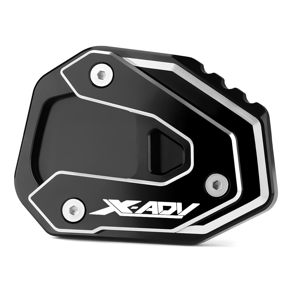 Velospeed Kickstand shoe For X-ADV 750 2021-2024 Motocycle CNC Kickstand Side Stand Enlarge Extension Pad X-ADV 750 lower 2023 Accessories (black)