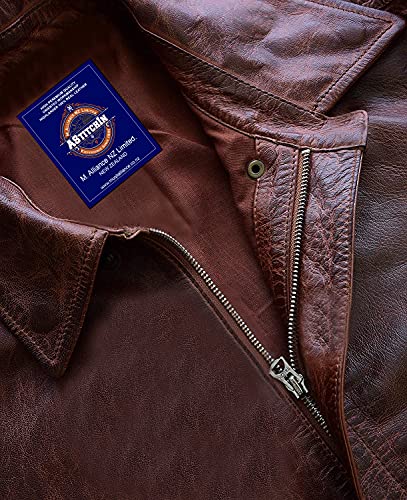 New Men’s Fashion Air Force A-2 Flight Bomber Genuine Goat Hide One Skin Leather Jacket For Men - AS/NZ-7219010233