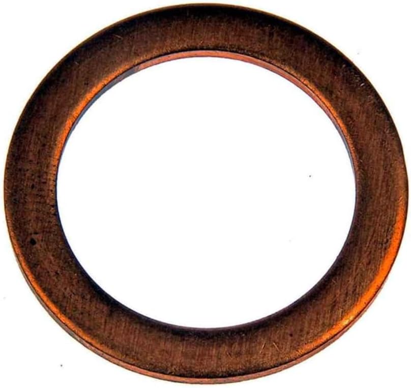 KarParts360 For Peugeot 405 1990 1991 Engine Oil Drain Plug Gaskets | 25 Pieces | Copper Material | 0.669 Inches Inside Diameter | 0.906 Inches Outside Diameter | Replacement For 11026-61000, 11996-6