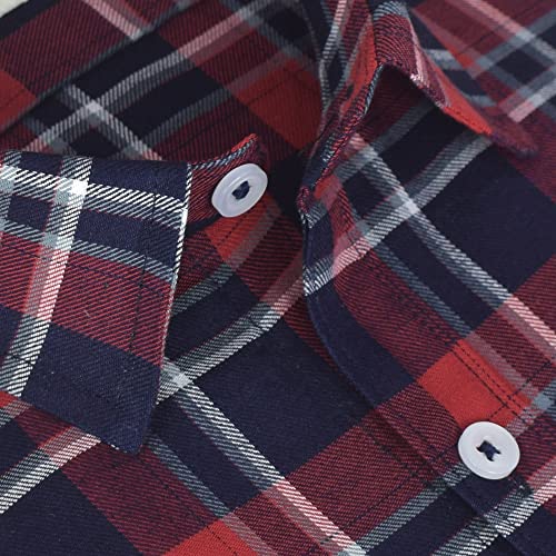 Image of GHPC 100% Cotton Checkered Half Sleeves Regular Fit Formal Shirt for Men
