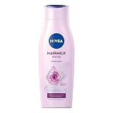 NIVEA Hairmilk Shine Ochronny szampon do włosów dla naturalnego połysku z olejkiem migdałowym 400 ml