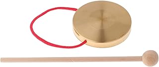 Small Gong | Gong Percussion Instrument for Kids, Gong with Mallet, 10 Cm/4inch Gong Percussion Instrument, Copper Decorat...