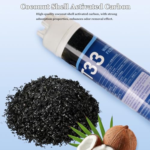 Filtre à eau charbon actif T33, élimination odeur et chlore - 5